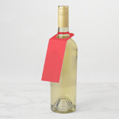 Rood, cool, uniek, trendy, geometrisch ontwerp in  flessenhanger (Schuin)