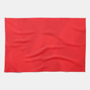 Rood, cool, uniek, trendy, geometrisch ontwerp in theedoek
