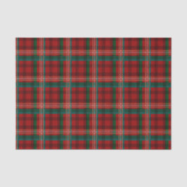 Rood, Crème en Groen Kerstmis Plaid Patroon Tissuepapier
