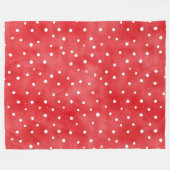 Rood Crème Plaid Strepen Verjaardag Fleece Deken (Voorkant (Horizontaal))