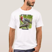 Rood-crested Kardinaal T-shirt (Voorkant)