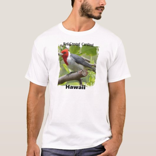 Rood-crested Kardinaal T-shirt (Voorkant)