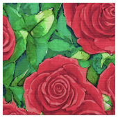 Rood / Crimson Waterverf Roos Stof (Close Up)