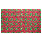 Rood / Crimson Waterverf Roos Stof (Yard (91,4 cm))