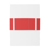 Rood D20-dijband Uitnodigingen Wikkel (Achterkant Voorbeeld)