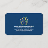 Rood Dak Goud Handyman Gereedschap Rand Visitekaartje (Achterkant)