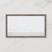 Rood Dak Home Logo | Houten Frame Visitekaartje (Achterkant)