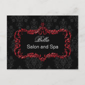 rood damask gouden zaken DankU Kaarten (Voorkant)