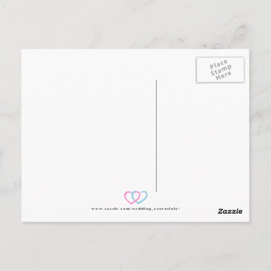 Rood Dank U Briefkaart (Achterkant)