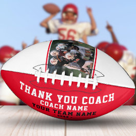 Rood Dank u de Naam van het Team van Coach en de F American Football