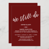 Rood, dat doen we nog steeds Moderne handschrift v Kaart (Voorkant / Achterkant)