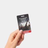 Rood - de Conferentie van de Aanwezige Code van de Badge (Handheld)