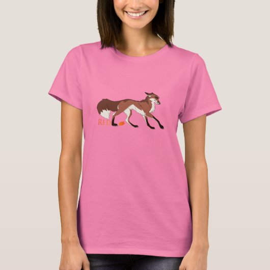 Rood de Fox T-shirt (Voorkant)