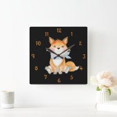 Rood de Foxx wandklok (Huis)