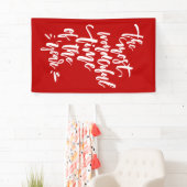 Rood de mooiste tijd van het jaar waarin je het ku spandoek (Insitu)