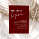 Rood de nacht voor de repetitie binnenin kaart