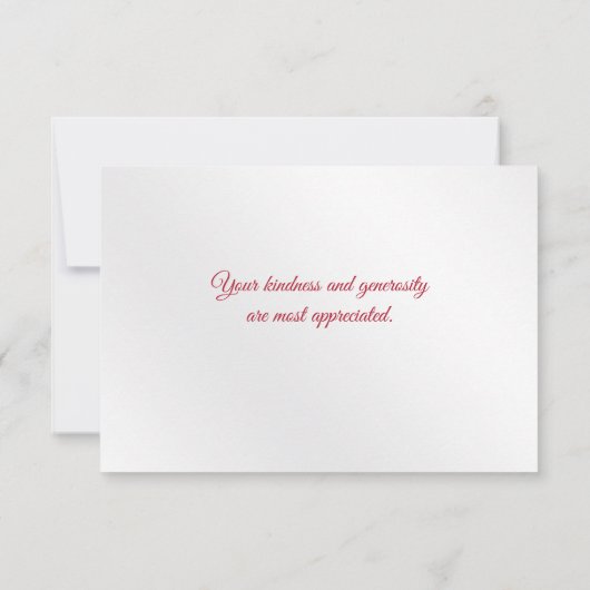  rood De Rozen schilderen Bedankkaart (Achterkant)