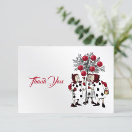  rood De Rozen schilderen Bedankkaart