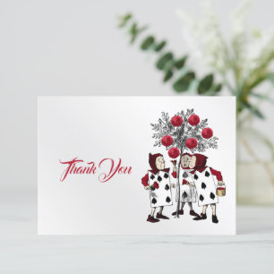 rood De Rozen schilderen Bedankkaart