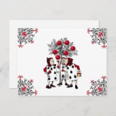  rood De Rozen schilderen Briefkaart (Voorkant / Achterkant)