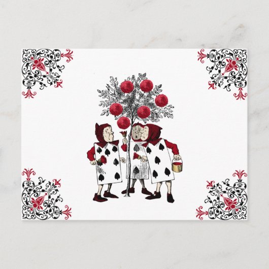  rood De Rozen schilderen Briefkaart (Voorkant)