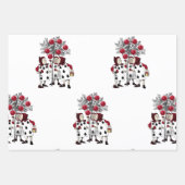 rood De Rozen schilderen Inpakpapier Vel (Voorkant)