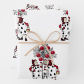  rood De Rozen schilderen Inpakpapier Vel (In situ)