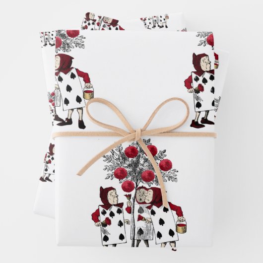  rood De Rozen schilderen Inpakpapier Vel (In situ)