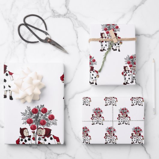 rood De Rozen schilderen Inpakpapier Vel (Voorkant)