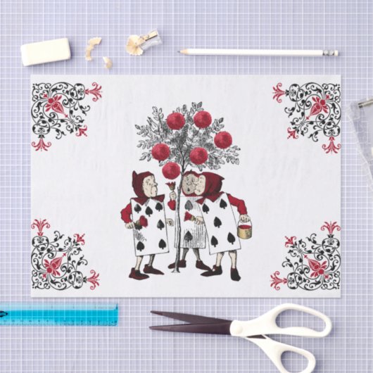 rood De Rozen schilderen Tissuepapier (Craft)