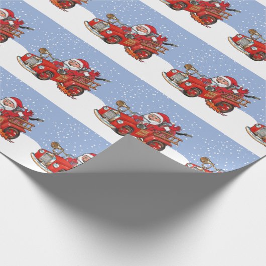 Rood de vakantie verpakkend document van de cadeaupapier (Hoek)