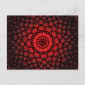 Rood decoratief Briefkaart (Voorkant)