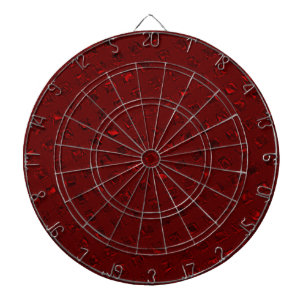 Rood decoratief dartboard dartbord