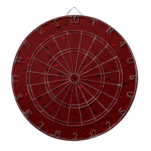 Rood decoratief dartboard dartbord (Voorkant)