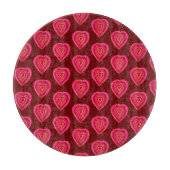 rood decoratief hart snijplank (Voorkant)