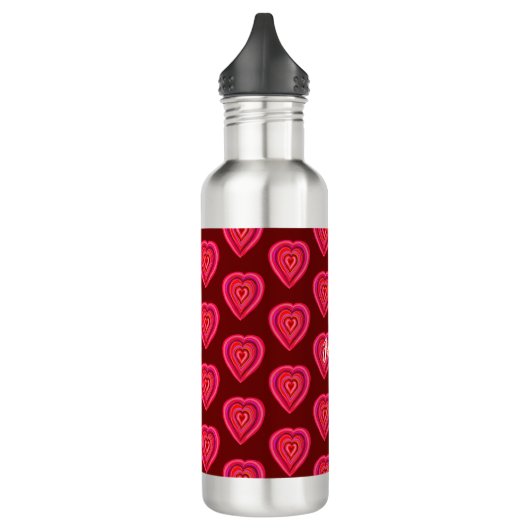 rood decoratief hart waterfles  (Links)