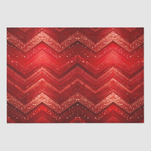 Rood Decoratief Kerst Glit Holiday Tissue Papier (Voorkant)