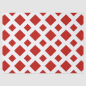 Rood diamant op wittepapier tissuepapier (Voorkant)