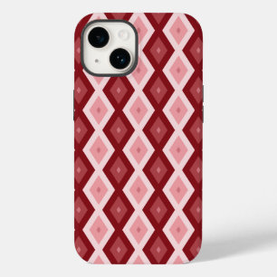 Rood diamantpatroon Case-Mate iPhone 14 hoesje