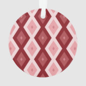 Rood diamantpatroon ornament (achterkant)