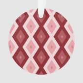 Rood diamantpatroon ornament (voorkant)