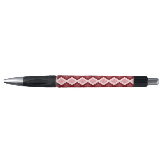 Rood diamantpatroon pen (Voorkant)