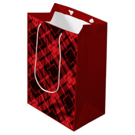 Rood diamantpatroon Tartan Inpakpapier Medium Cadeauzakje