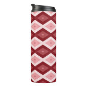 Rood diamantpatroon thermosbeker (Geroteerd rechts)