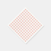 Rood diamantrooster servet (Hoek)
