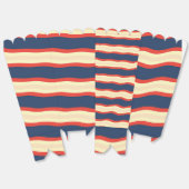 Rood Dk Blauw Crème Golvend Bedankdoosjes (Ongevouwen)