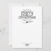 Rood Doberman van de Kaart van de Vakantie DTDR (Achterkant)