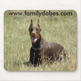 Rood Dobermanmuisblok Muismat
