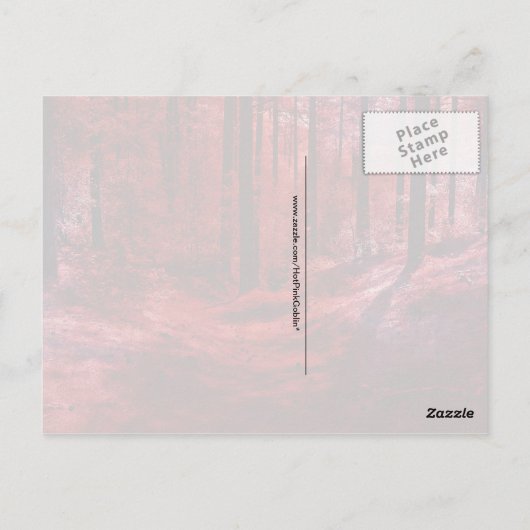 Rood donker en droog Briefkaart (Achterkant)