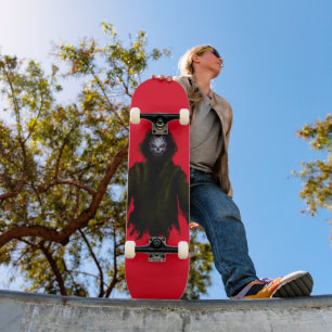Rood Donker Monster Wezen Gotische Horror Persoonlijk Skateboard